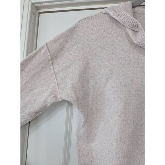 Smartwool Hooded Henley Sweater women's size Small blush pink Merino Wool blend - Picture 5 of 8
